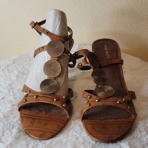 NINE WEST Robertao Heel Sandals Size-8.5